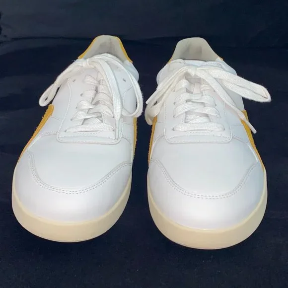 EVERLANE The ReLeather® Court Sneaker | White/Mustard | M6.5 | NWOB - Picture 6 of 8